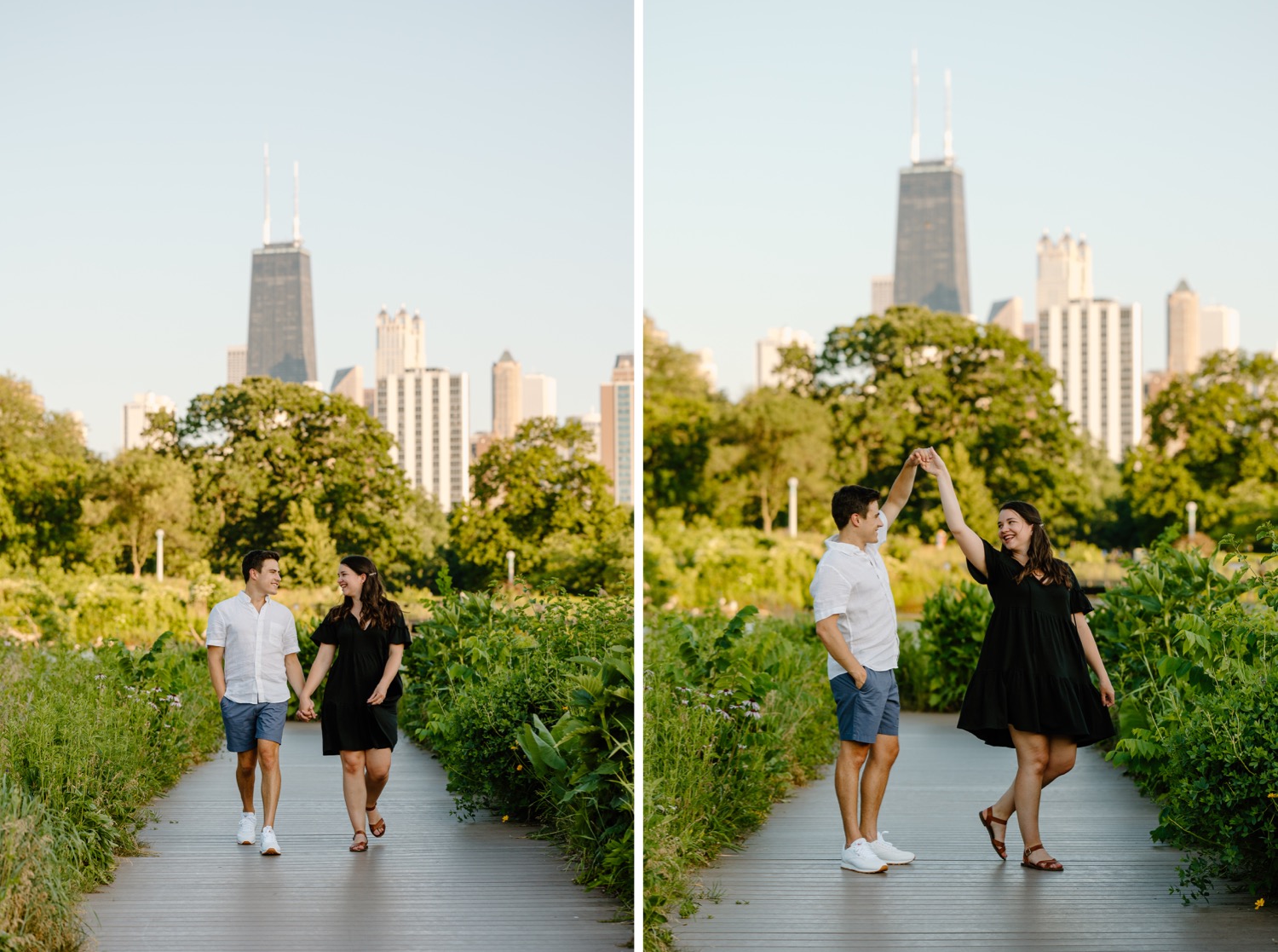 Nature Boardwalk at Lincoln Park Zoo Engagement