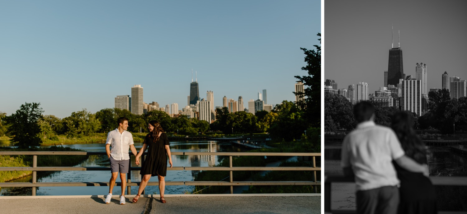Nature Boardwalk at Lincoln Park Zoo Engagement
