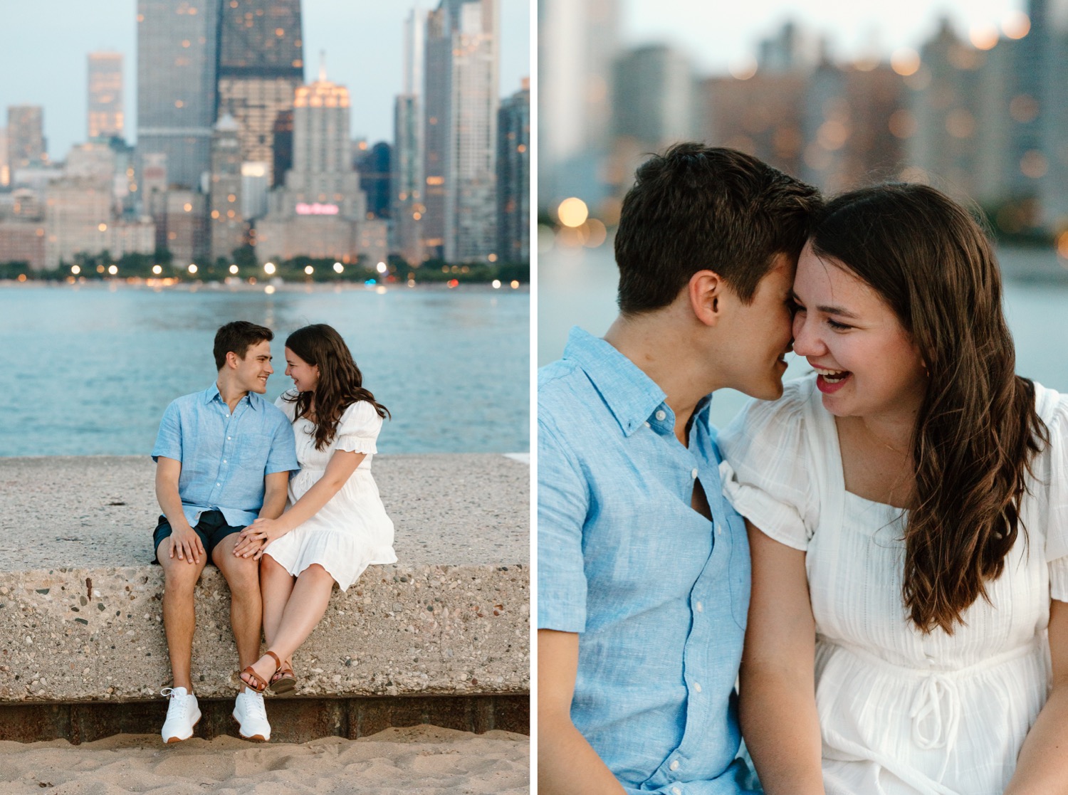 North Ave Beach Chicago Engagement Photos