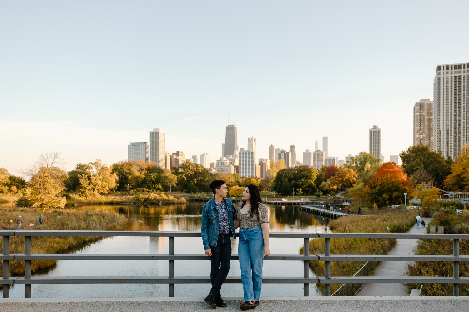 Chicago Engagement at the Nature Boardwalk at Lincoln Park Zoo