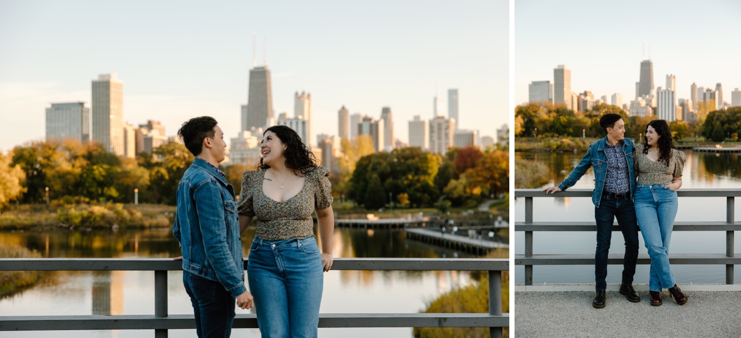 Chicago Engagement at the Nature Boardwalk at Lincoln Park Zoo